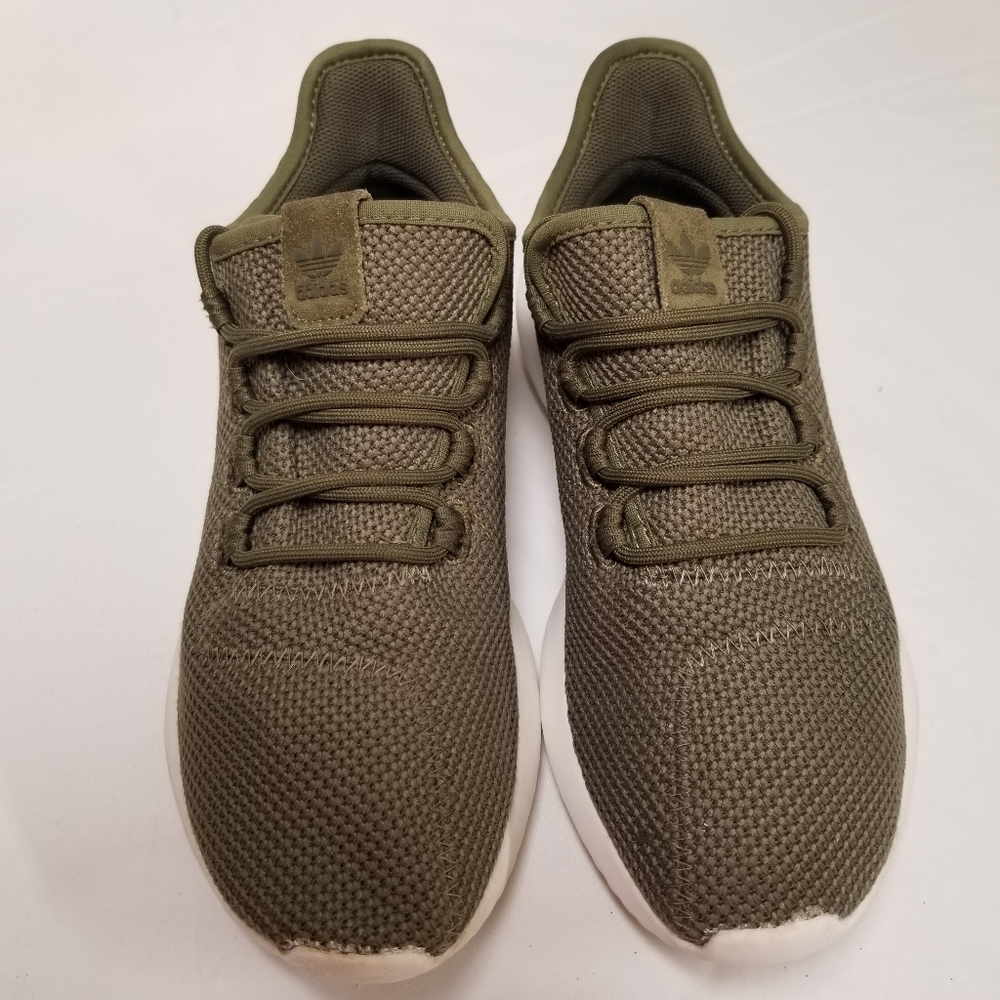 Adidas Orginals Tubular Shadow Knit Mens Running Shoe Sz 7 AC7017 Olive Green